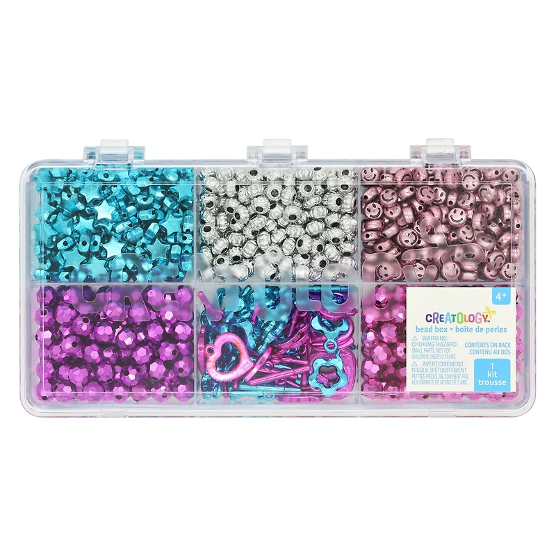 Metallic Brights & Findings Bead Box by Creatology™
