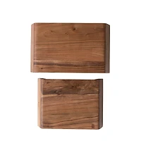Hello Honey® Natural Acacia Wood Nesting Pedestals Set