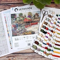 LetiStitch Quiet Cove Counted Cross Stitch Kit