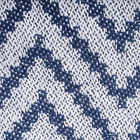 DII® Nautical Blue Large Chevron Throw