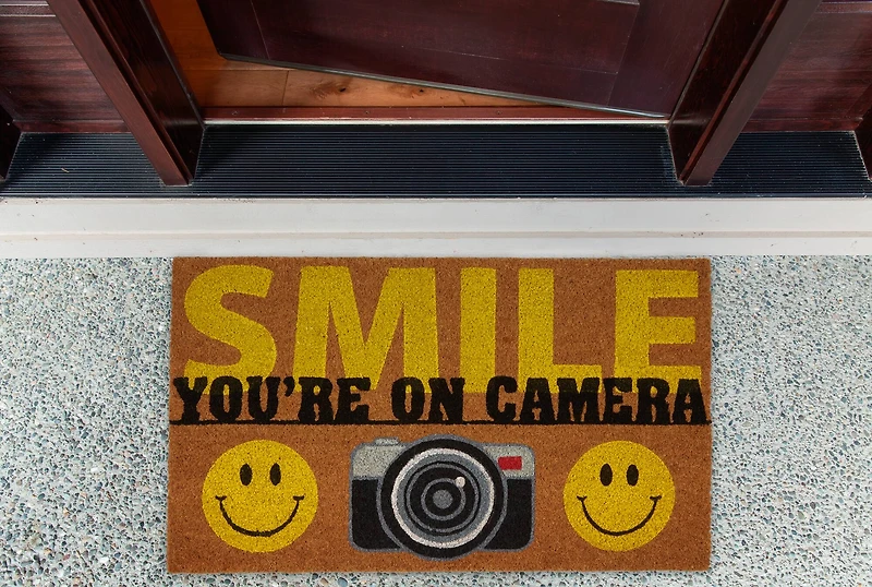 DII® Smile You're On Camera Doormat