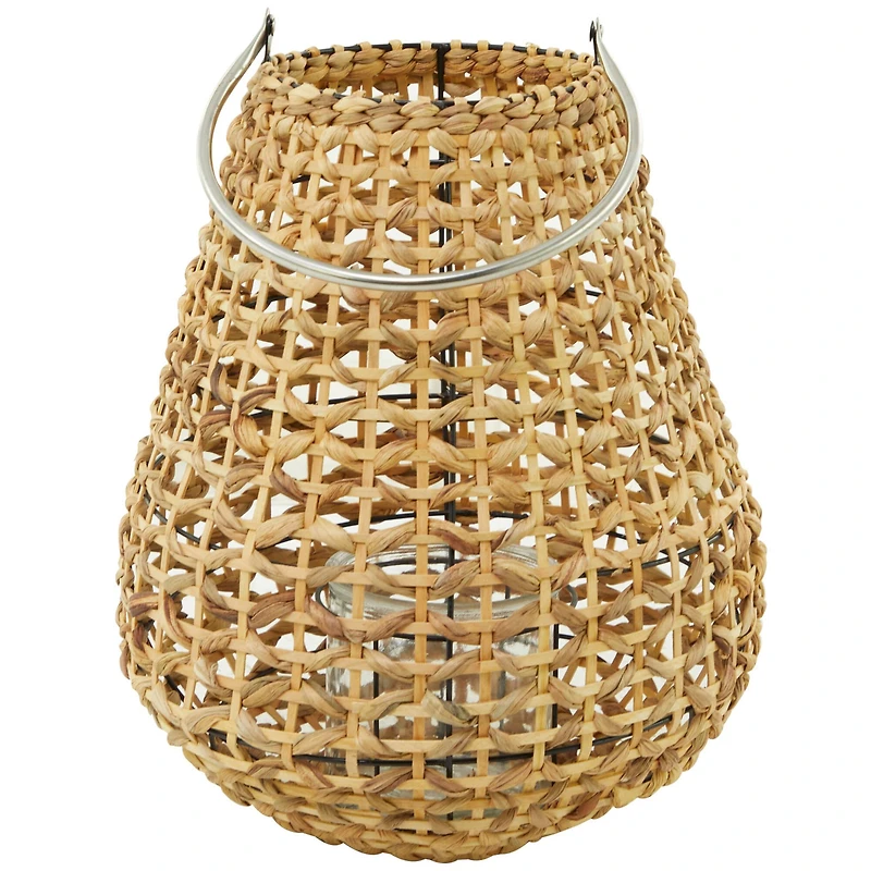 The Novogratz 16" Natural Metal Candle Lantern