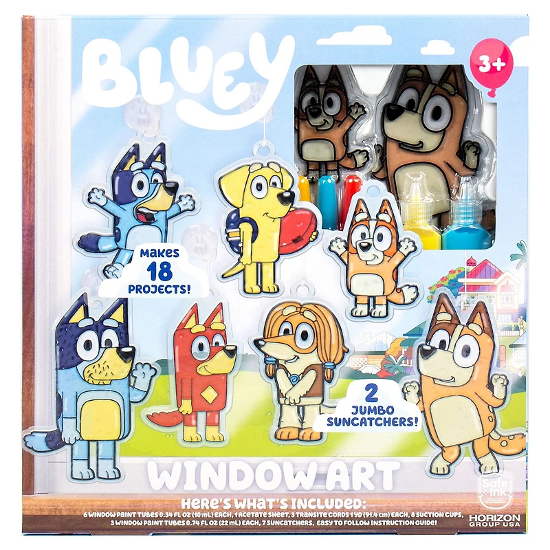 Bluey Window Art Kit