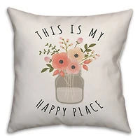 This is My Happy Place Throw Pillow