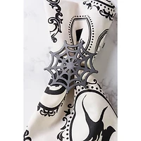 Black Spider Web Napkin Ring Set, 6ct.