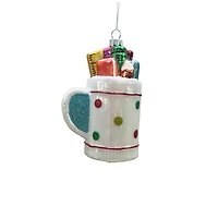 4" Pencil Mug Glass Ornament by Ashland®, 1pc.