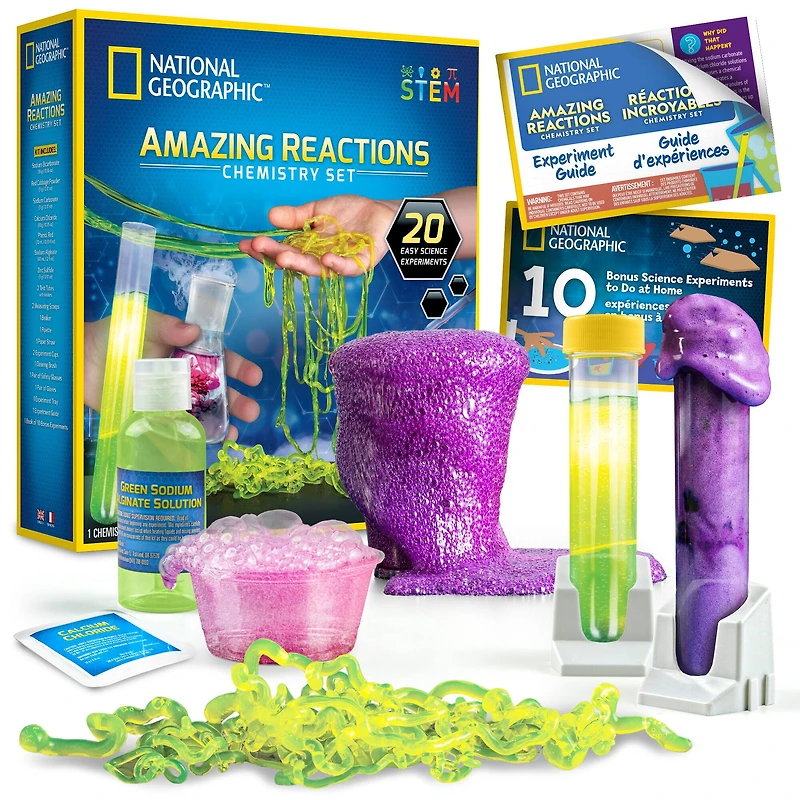 National Geographic™ Amazing Reactions Chemistry Set