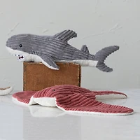 Hello Honey® 25" Rust Plush Corduroy Manta Ray