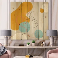 Designart - Minimal One Line Portrait of Female Face I