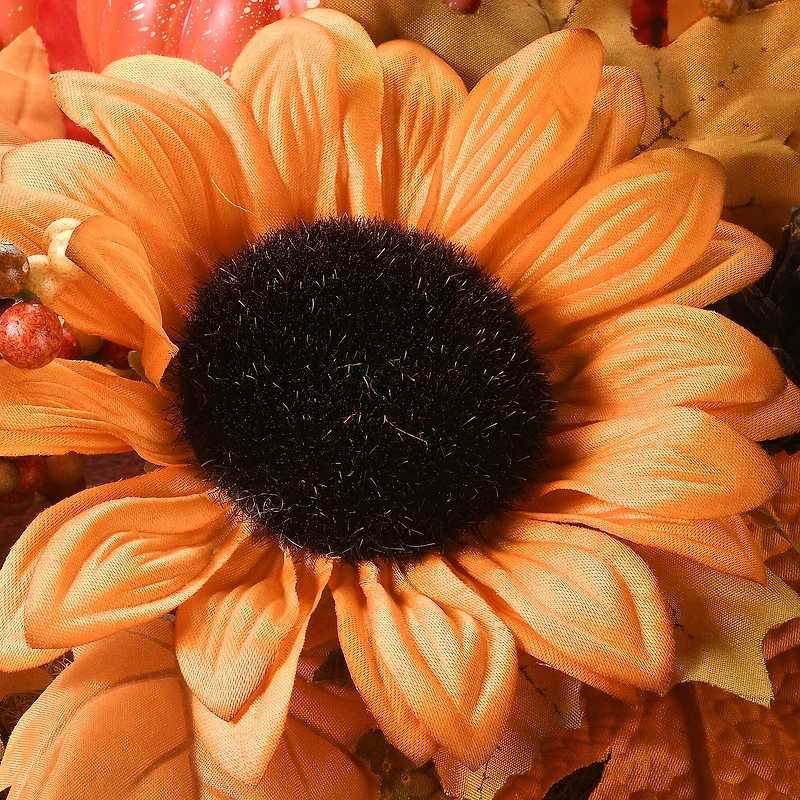 18" Harvest Hanging Basket with Ivy