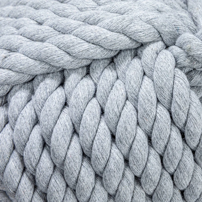 Hello Honey® 6" Gray Nautical Rope Knot Decoration