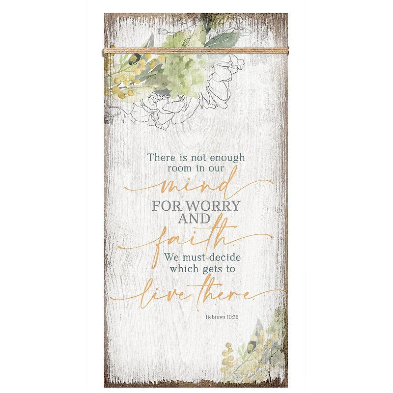 There Is Not Enough Room Wood Plaque