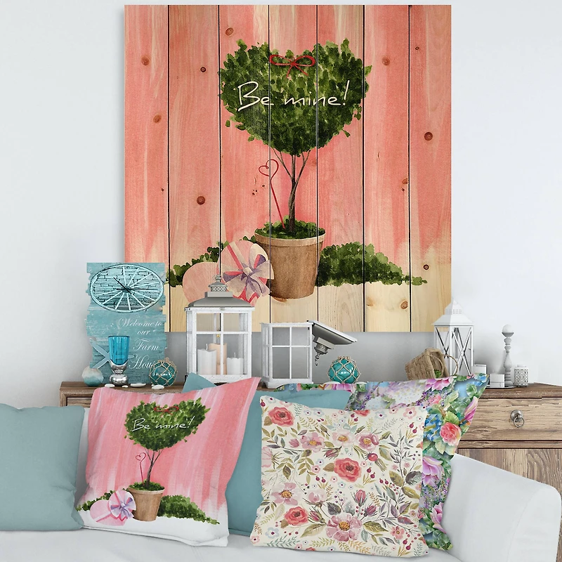 Designart - Heart Shaped Valentine House Plant