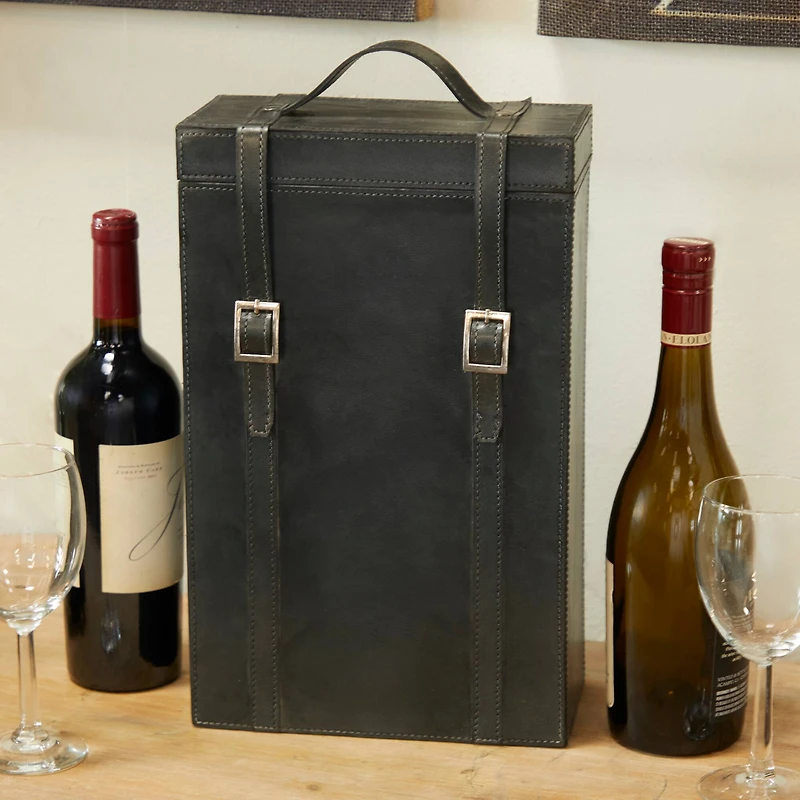 Blue Modern Wine Holder, 9" x 5" x 16"