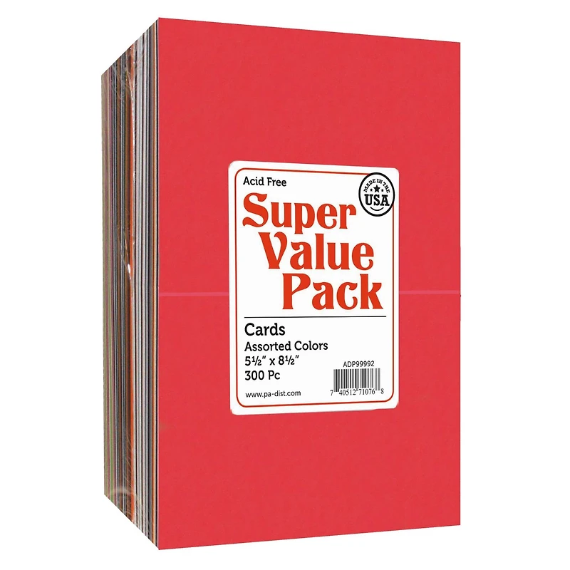 PA Paper™ Accents Super Value 5.5" x 8.5" Cards, 300ct.