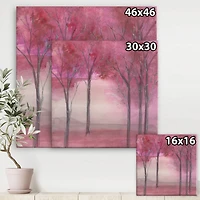 Designart - Shabby Pink Under the Trees