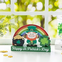 Glitzhome® 12" St. Patrick's Wooden Table Block Set