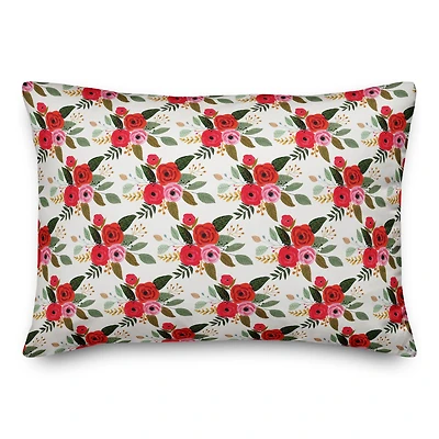 Flowers Throw Pillow