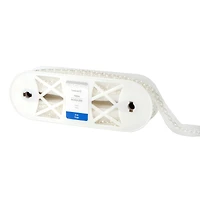 2" White Crisscross Pearls Sheer Ribbon by Celebrate It®