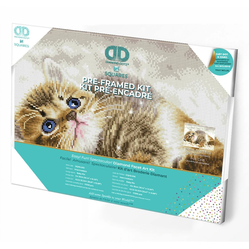 Diamond Dotz® Intermediate Baby Pie Pre-Framed Diamond Painting Kit