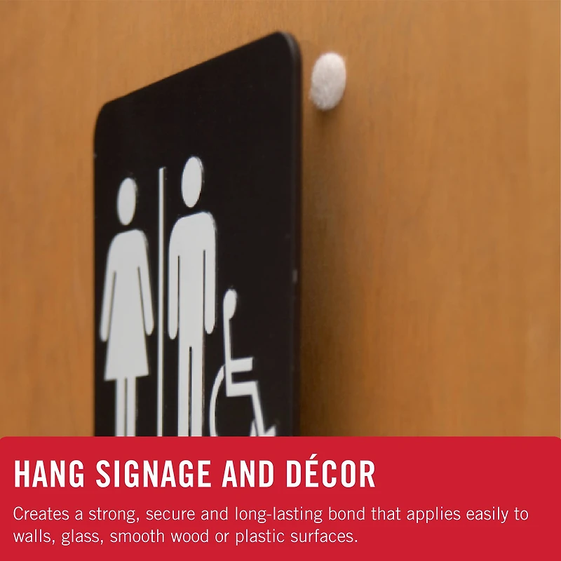 12 Packs: 15 ct. (180 total) VELCRO® Brand Sticky Back White Coins