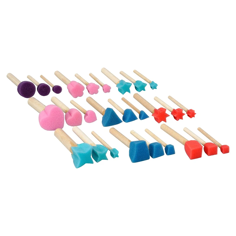 3 Packs: 95 ct. (285 total) Foam Shapes Brush Set by Craft Smart®