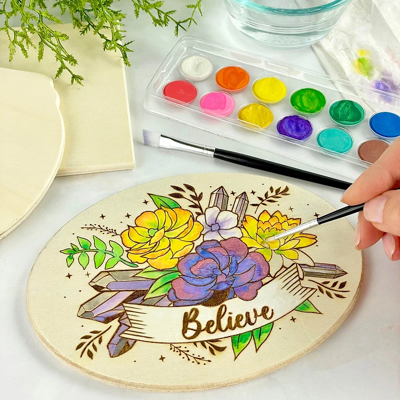 ArtSkills® 55 Piece Beginners Wood Burning Kit with Wood Rounds