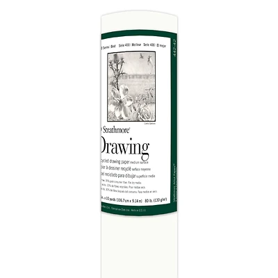 Strathmore® 400 Series Recycled Drawing Paper Roll, 42" x 10yd.