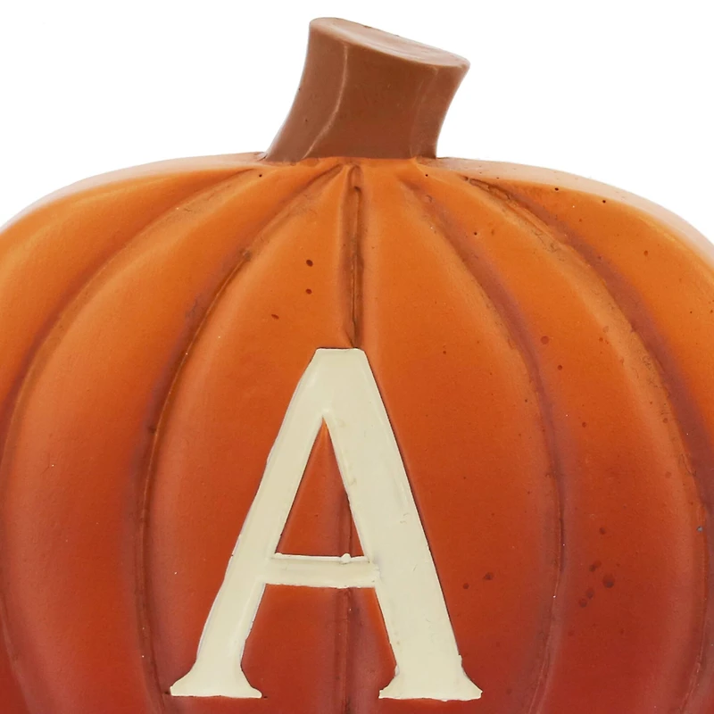 Monogram Pumpkin Tabletop Décor by Ashland