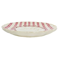 8" Pink & White Jolly Ceramic Plate by Ashland®