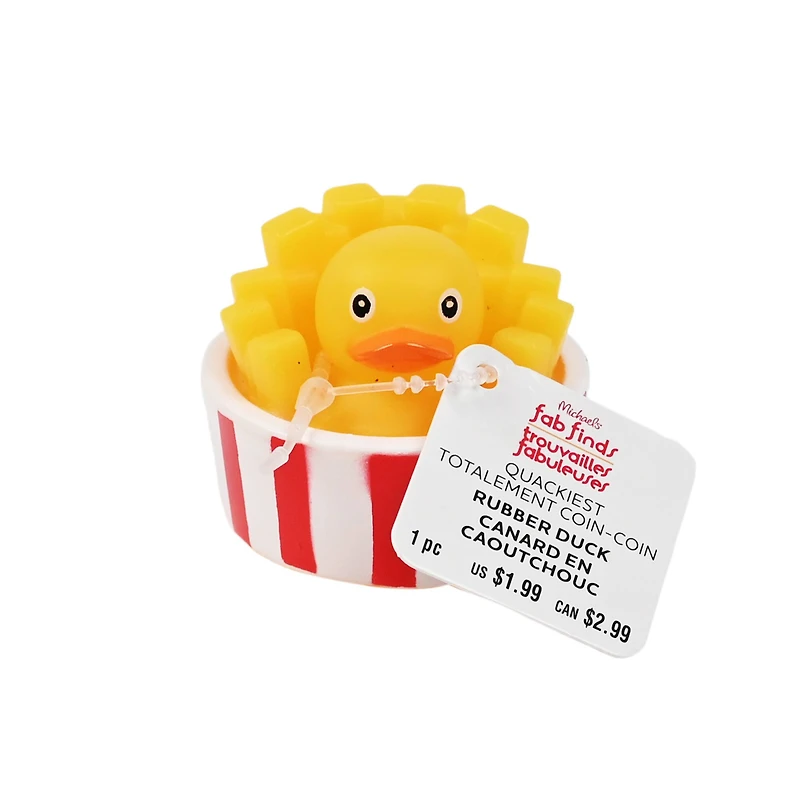 Assorted 2" Food Rubber Duck, 1pc. by Fab Finds