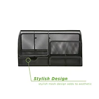 Mind Reader 7-Compartment Desk Organizer Supplies & Accessories Storage