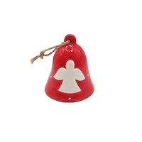 Wizardi Christmas Ceramic Ornament Angel Bell 