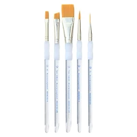 12 Packs: 5 ct. (60 total) Royal & Langnickel® Gold Taklon Brush Set