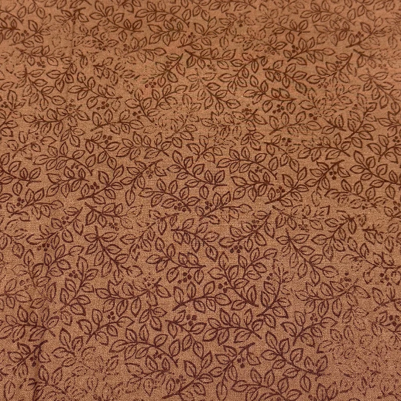 Feldman Coffee Vine Blender Cotton Fabric