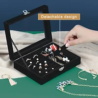 NEX™ 8" Velvet Jewelry Organizer For Earring and Rings