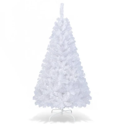 Costway 6ft. Unlit White Pine Artificial Christmas Tree