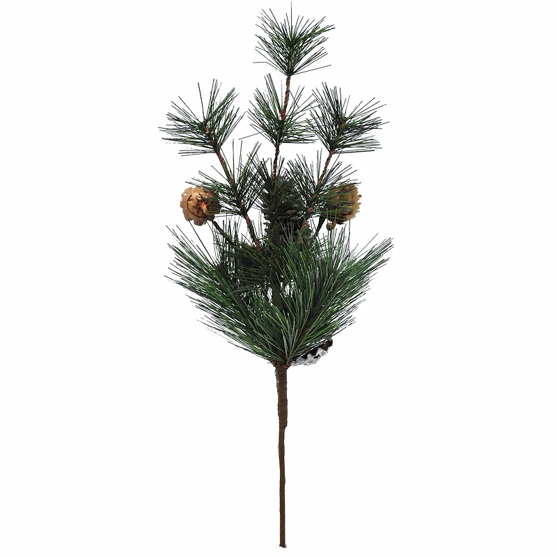 16" Snowy Pine & Pinecone Pick by Ashland®