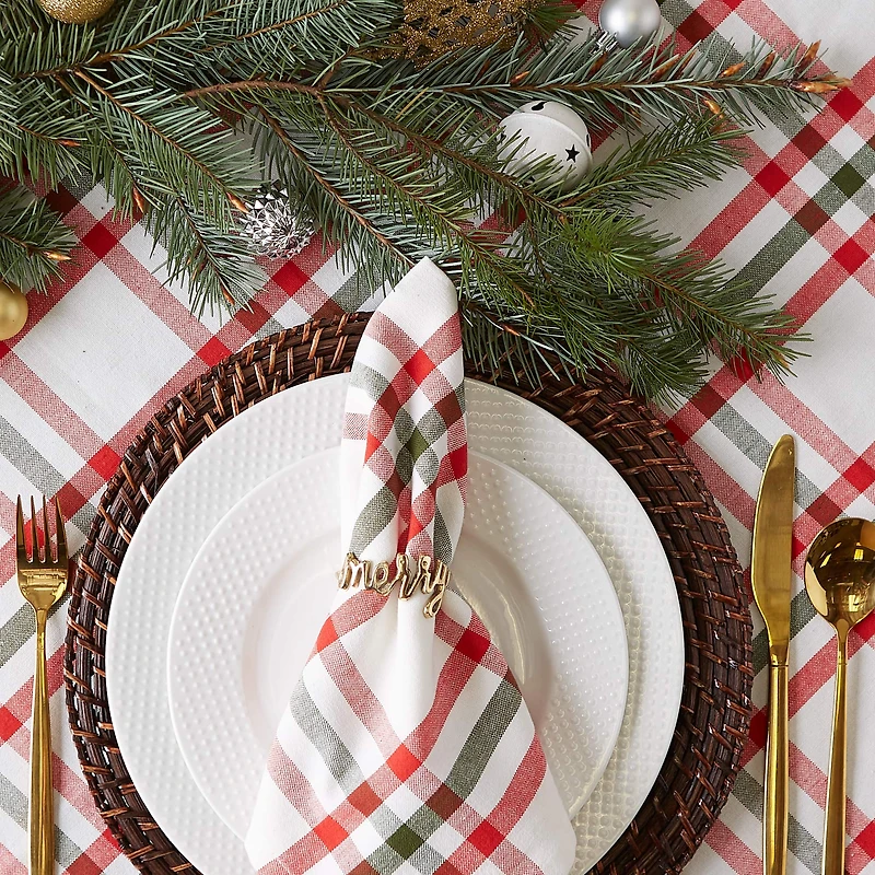 DII® Merry Napkin Rings, 6ct.