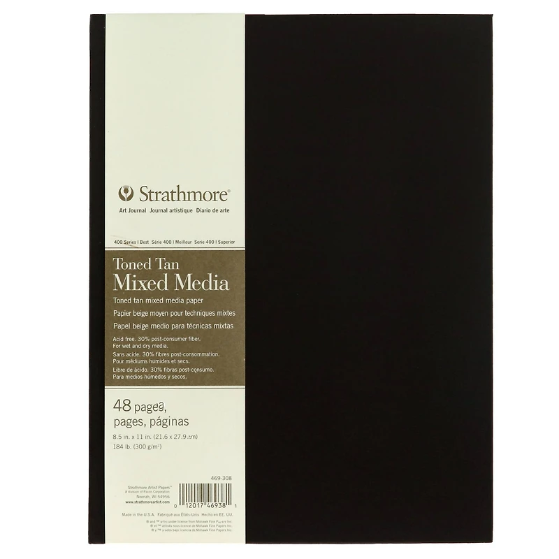 Strathmore® 400 Series Hardbound Toned Tan Mixed Media Art Journal