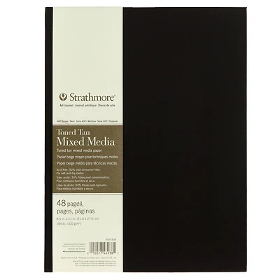 Strathmore® 400 Series Hardbound Toned Tan Mixed Media Art Journal