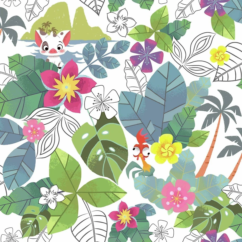 RoomMates Disney® Moana Jungle Peel & Stick Wallpaper