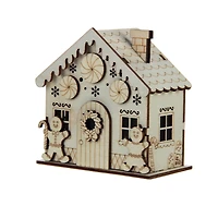 DIY LED Wood Village Peppermint House by Make Market®