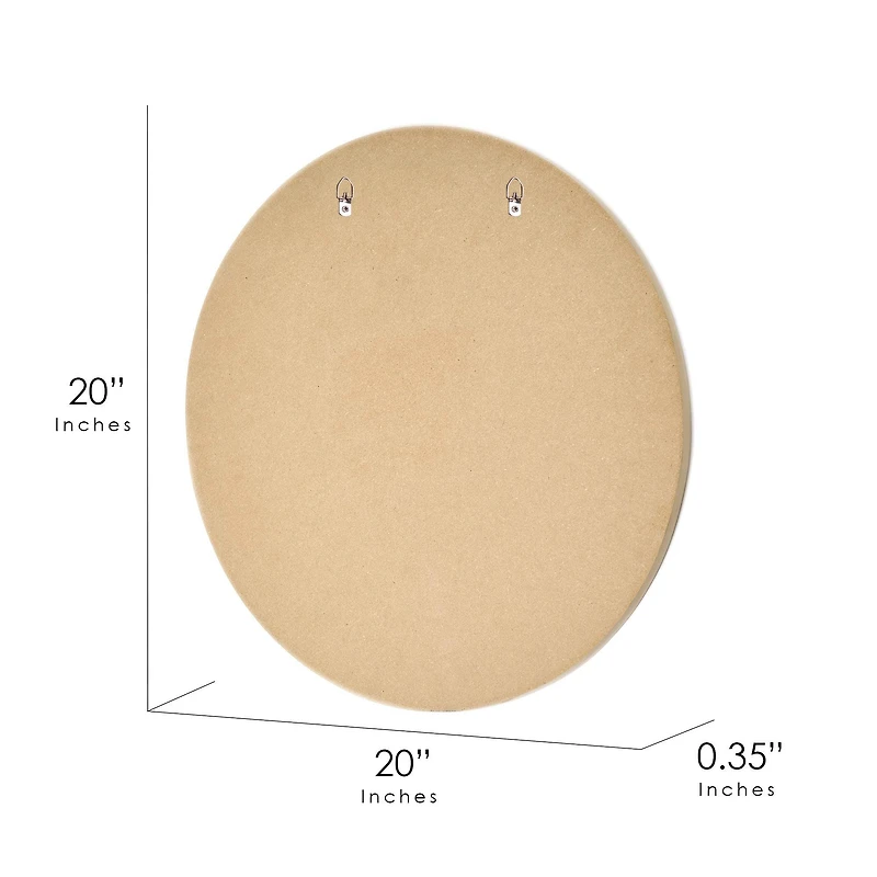 American Art Decor Surf Club Round MDF Wall Plaque - 20" x 20" x 0.35"