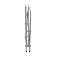 Household Essentials 62" Folding Double Garment Rack with Wheels