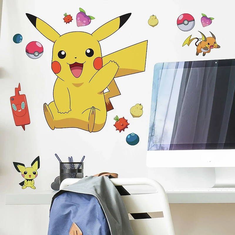 RoomMates Pikachu Peel & Stick Giant Wall Decal