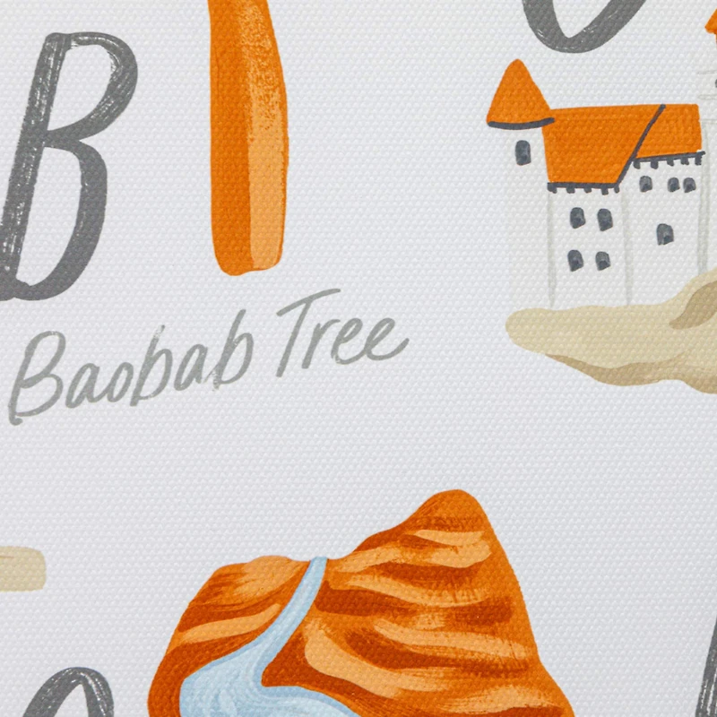 Hello Honey® Adventurer's Alphabet Canvas Framed Wall Décor