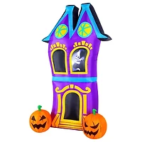 8ft. Airflowz Inflatable Halloween Haunted House with Projection Silhouette