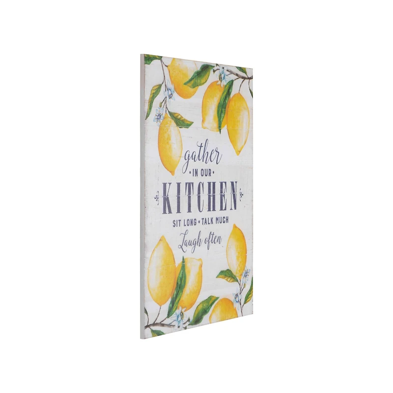 Hello Honey® Gather in Our Kitchen Wood Wall Décor with Lemons