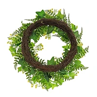 24" Ivy & Fern Spring Wreath